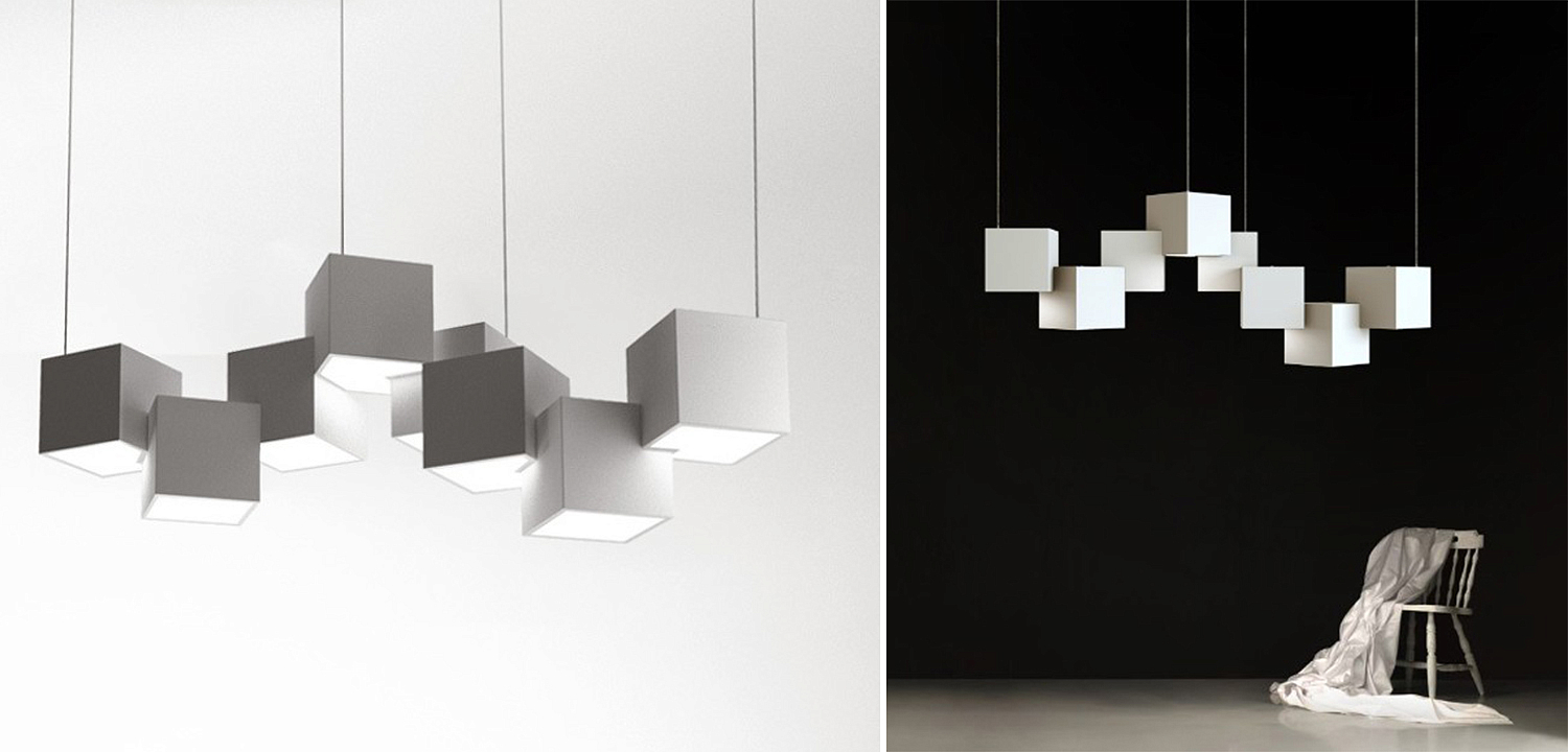 Дизайнерский светодиодный светильник Белый Eight Squares Lamp Дизайнерский светодиодный светильник Белый Eight Squares Lamp - Loft-Concept в Перми