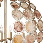 Люстра в форме шара с декором из круглых декоративных элементов Bright Shell Discs варинант исполнения - 1 | Loft Concept в Перми