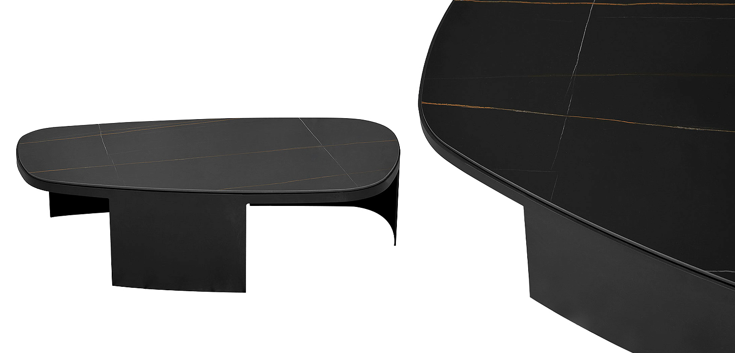 Кофейный стол с каменной столешницей Koch Coffee Table Кофейный стол с каменной столешницей Koch Coffee Table - Loft-Concept в Перми