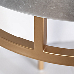 Столик журнальный серебристый с круглой столешницей Showing Refinement варинант исполнения - 2 | Loft Concept в Перми