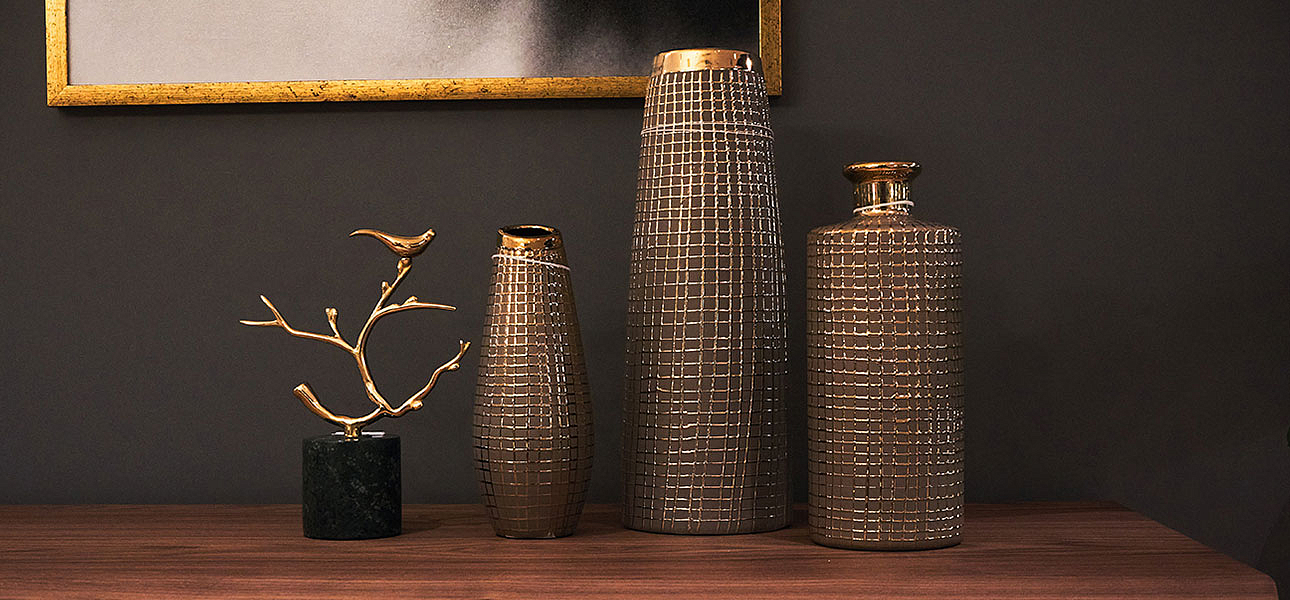 Ваза Golden mesh 25 Ваза Golden mesh 25 - Loft-Concept в Перми