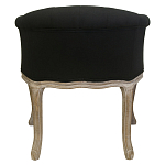 Кресло низкое в стиле прованс Louis French Armchair black flax варинант исполнения - 2 | Loft Concept в Перми