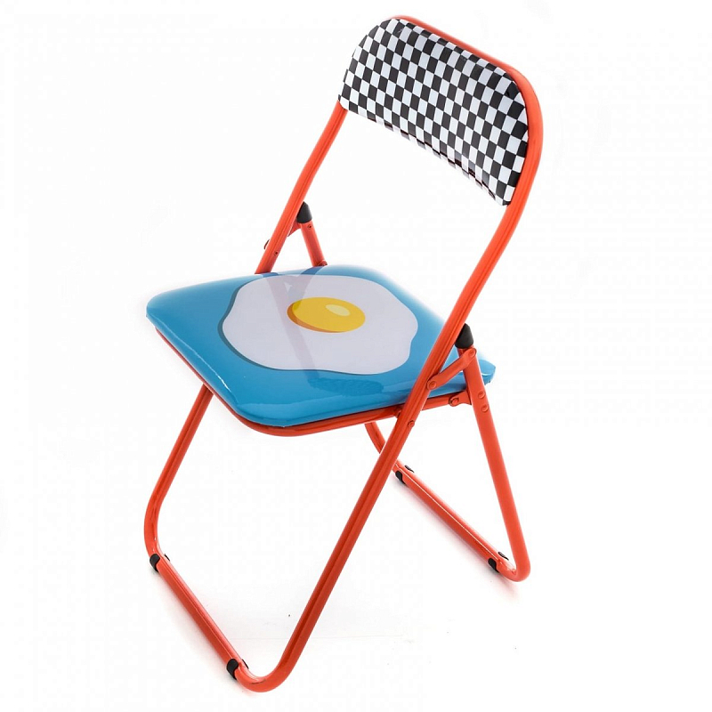 Стул Seletti Folding Chair Egg Мульти Красный в Перми | Loft Concept 