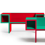 Дизайнерская разноцветная скамья Canton Bench варинант исполнения - 2 | Loft Concept в Перми