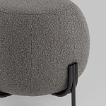 Пуф в ткани букле темно-серого цвета Pikelet варинант исполнения - 3 | Loft Concept в Перми