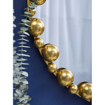 Зеркало круглое в фактурной золотистой раме из металла Mirror Golden Placer варинант исполнения - 4 | Loft Concept в Перми