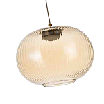Подвесной светильник с янтарным рифленым стеклянным плафоном Ferm Living варинант исполнения - 5 | Loft Concept в Перми