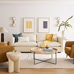 Журнальный стол с круглой деревянной столешницей Urban Style Space варинант исполнения - 4 | Loft Concept в Перми