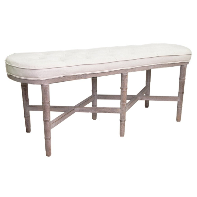 Банкетка Tufted Long Chateau Bench ivory ivory ( слоновая кость ) Банкетка Tufted Long Chateau Bench ivory ivory ( слоновая кость ) в Перми | Loft Concept