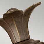 Бра для ванных комнат с прозрачным стеклянным плафоном в форме ананаса и декоративным основанием с рельефным узором Hinkley варинант исполнения - 8 | Loft Concept в Перми