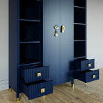 Большой шкаф с витриной Elsa Dreams Blue варинант исполнения - 2 | Loft Concept в Перми