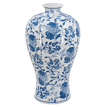 Ваза фарфоровая высокая с синими цветочными мотивами Independence варинант исполнения - 2 | Loft Concept в Перми