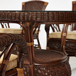 Комплект обеденный из ротанга Eloise grand варинант исполнения - 13 | Loft Concept в Перми