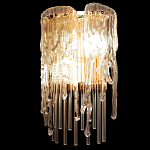 Бра с эффектом стекающего стекла и прозрачными трубками Textured Glass варинант исполнения - 5 | Loft Concept в Перми