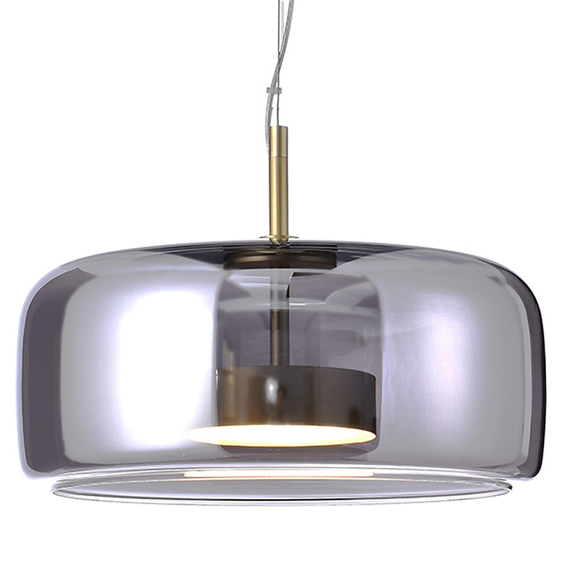 Подвесной светильник Blanton Smoky Hanging Lamp 38 Стекло Смок Золотой Подвесной светильник Blanton Smoky Hanging Lamp 38 Стекло Смок Золотой в Перми | Loft Concept