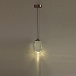 Подвесной светильник с плафоном в форме капли Crystal Transparent Drop варинант исполнения - 5 | Loft Concept в Перми