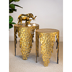 Столик дизайнерский Copper streaks варинант исполнения - 8 | Loft Concept в Перми