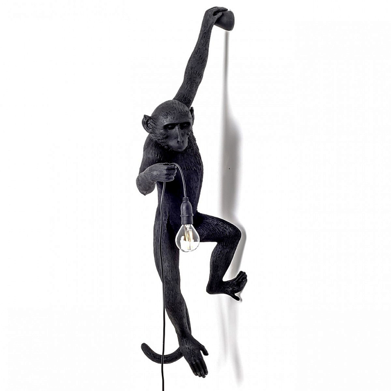 БРА SELETTI MONKEY LAMP HANGING VERSION Black Черный в Перми | Loft Concept 