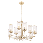 Люстра с 9-ю цилиндрическими стеклянными плафонами Jeanette варинант исполнения - 2 | Loft Concept в Перми