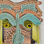 Арт-Объект из нитей Абстрактный портрет Joana Schneider  варинант исполнения - 1 | Loft Concept в Перми