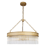 Люстра подвесная круглая со стеклянными трубками Nembus варинант исполнения - 1 | Loft Concept в Перми