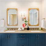 Зеркало прямоугольной металлической рамой с эффектом состаривания Accommodation варинант исполнения - 1 | Loft Concept в Перми