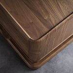 Прикроватный деревянный столик с 2-мя ящиками Moon Walnut Furniture варинант исполнения - 4 | Loft Concept в Перми