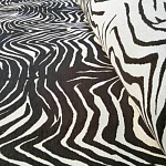 Мебельная ткань Шенилл черно-белый принт 140 см T3-1 варинант исполнения - 2 | Loft Concept в Перми