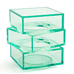 Стол журнальный в форме кубов Acrylic Furniture Lumina Mint Breeze варинант исполнения - 1 | Loft Concept в Перми