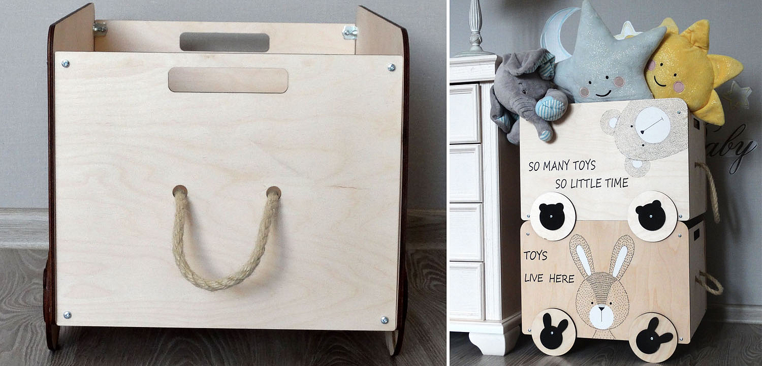 Ящик Wooden Box Bear Ящик Wooden Box Bear - Loft-Concept в Перми