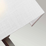 Бра с прямоугольным тканевым абажуром белого цвета Feiss варинант исполнения - 8 | Loft Concept в Перми