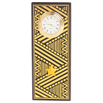 Часы подарочные настольные в виде погона Генерала из натурального камня Змеевик Gold Military Clock варинант исполнения - 4 | Loft Concept в Перми