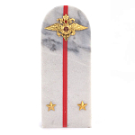 Сувенир Погон МВД из натурального камня мрамор Souvenir Epaulets варинант исполнения - 1 | Loft Concept в Перми