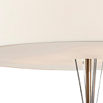 Люстра круглая с белым тканевым абажуром  White Light Diffuser варинант исполнения - 2 | Loft Concept в Перми