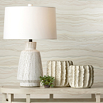 Настольная лампа с корпусом в форме вазы и белым абажуром Lots of Strokes варинант исполнения - 4 | Loft Concept в Перми