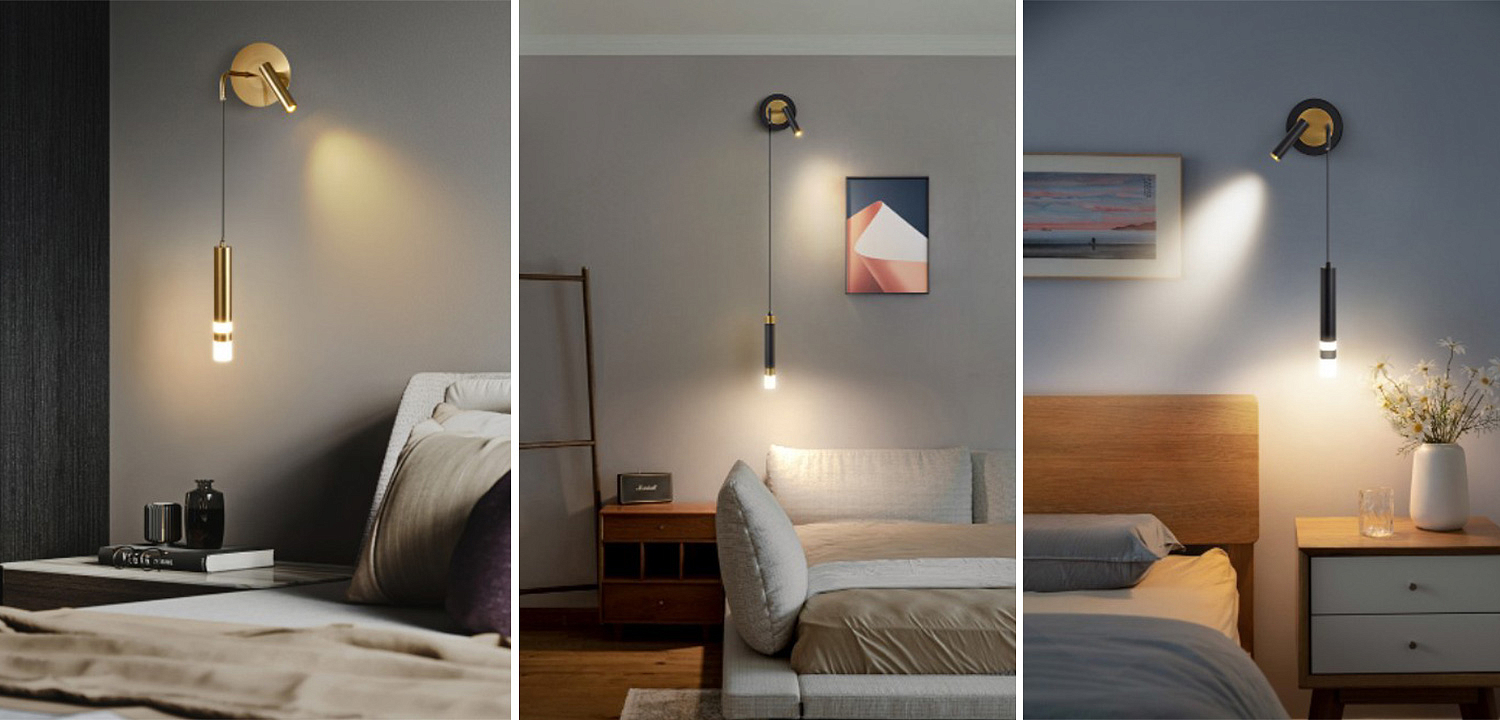 Бра-спот с подвесным светильником Spot Sconce Hanging Lamp Бра-спот с подвесным светильником Spot Sconce Hanging Lamp - Loft-Concept в Перми