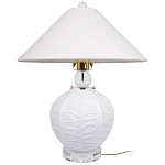 Настольная лампа керамическая с абажуром Valencia варинант исполнения - 1 | Loft Concept в Перми