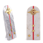 Сувенир Погон МВД из натурального камня мрамор Souvenir Epaulets варинант исполнения - 4 | Loft Concept в Перми
