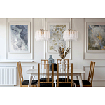 Люстра с подвесными рифлеными стеклянными трубками Nembus варинант исполнения - 23 | Loft Concept в Перми