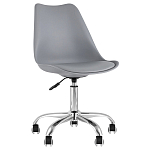 Офисный стул на металлическом основании EGGERY Grey пластик варинант исполнения - 1 | Loft Concept в Перми