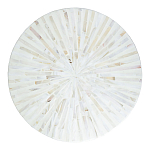 Столик с инкрустацией с перламутровым узором Dominic White варинант исполнения - 2 | Loft Concept в Перми