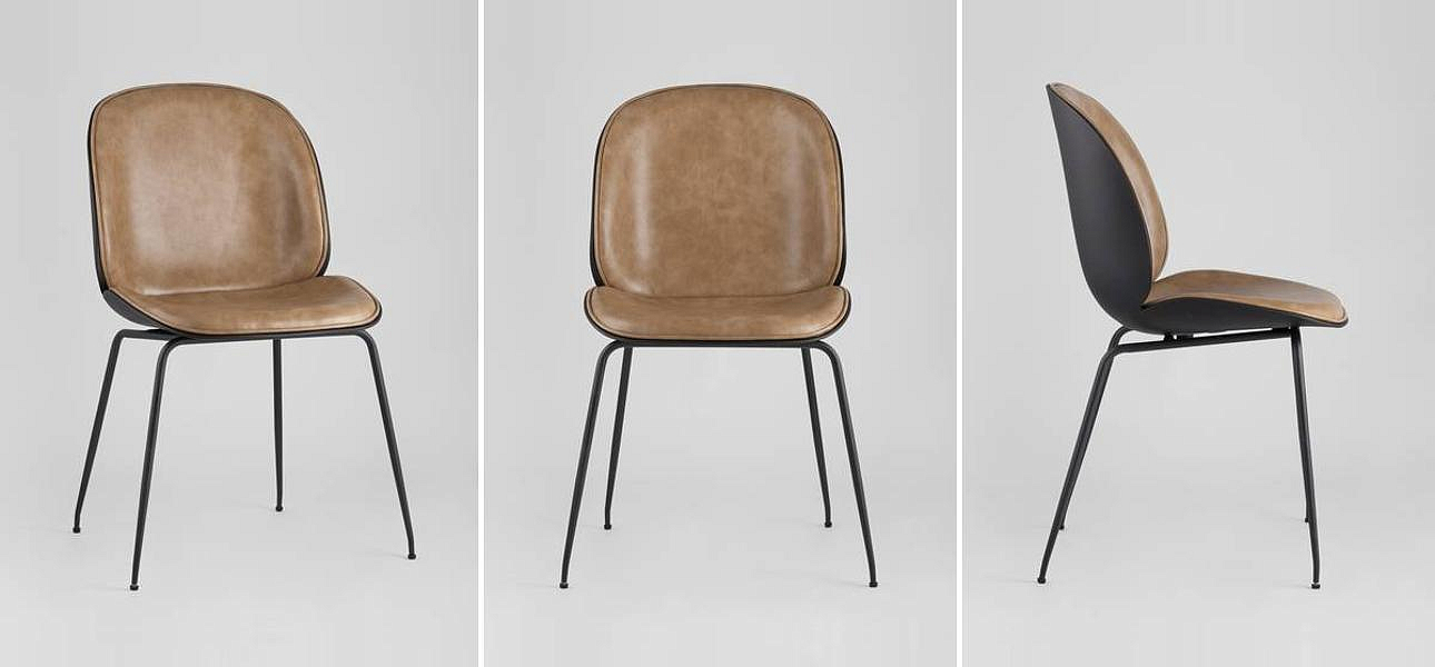 Стул Винтажная Коричневая Экокожа Vendramin Chair Стул Винтажная Коричневая Экокожа Vendramin Chair - Loft-Concept в Перми