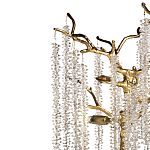 Лампа настольная со стеклянными подвесами цвет золото FAIRYTREE Light варинант исполнения - 2 | Loft Concept в Перми