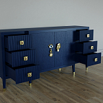 Большой Комод-буфет Elsa Dreams Blue с ящиками варинант исполнения - 1 | Loft Concept в Перми