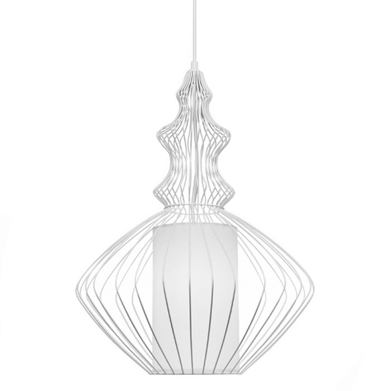 Подвесной светильник Wire Dream Pendant 2 Белый Белый Подвесной светильник Wire Dream Pendant 2 Белый Белый в Перми | Loft Concept