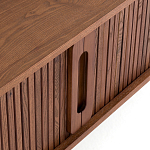 ТВ-тумба с двумя раздвижными дверцами Toinette Brown TV Stand варинант исполнения - 5 | Loft Concept в Перми