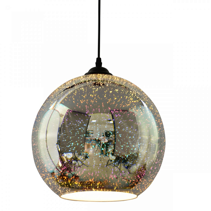 Подвесной светильник Drops Sphere disco Glass Pendant Lamp 18 Серый (Gray) Подвесной светильник Drops Sphere disco Glass Pendant Lamp 18 Серый (Gray) в Перми | Loft Concept