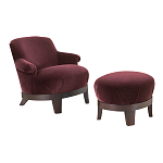 Премиальное Кресло с пуфом Turin варинант исполнения - 1 | Loft Concept в Перми