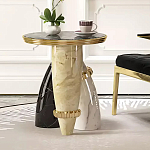 Дизайнерский журнальный стол круглый на 3-х фигурных ножках Cuzadit варинант исполнения - 2 | Loft Concept в Перми