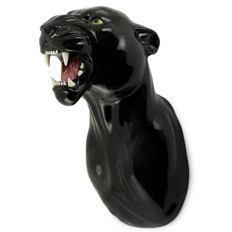 Аксессуар на стену Пантера Abhika LEOPARD HEAD HANGING Черный в Перми | Loft Concept 